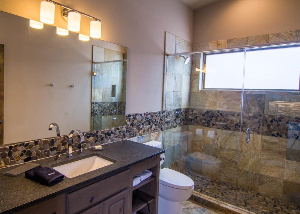 single king cabin spa style shower