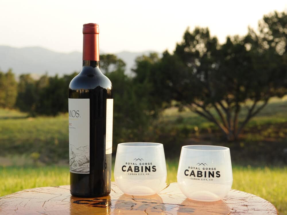 glamping and wine cups