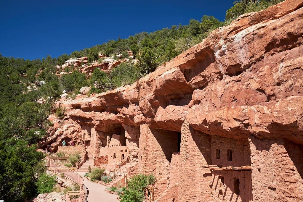 Wide view of Cliff Dwellings