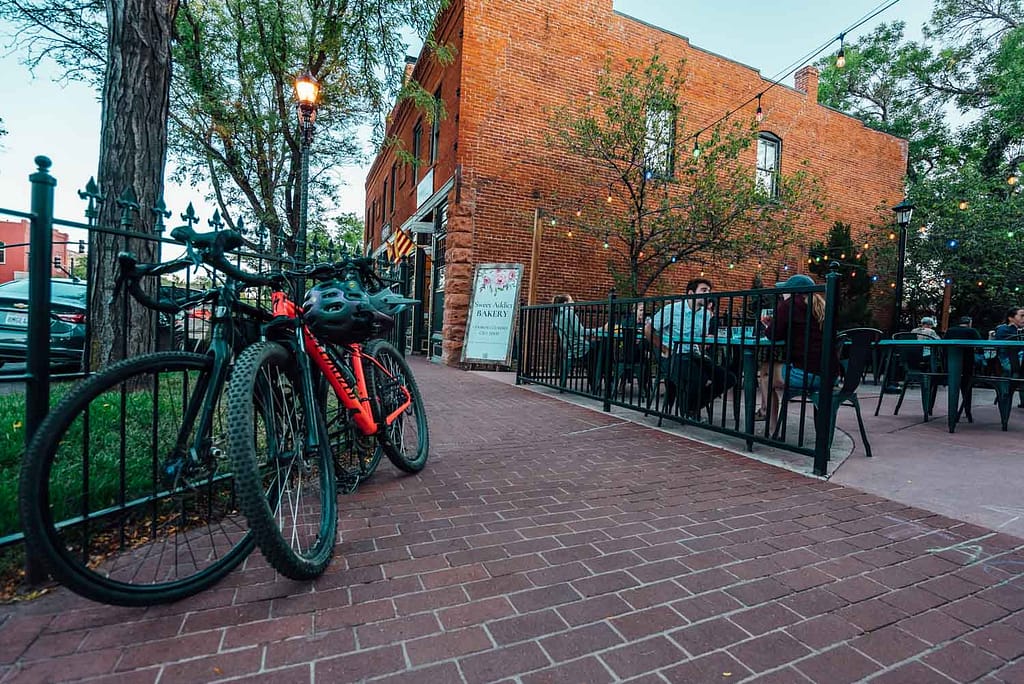 Old Colorado City sidewalk view