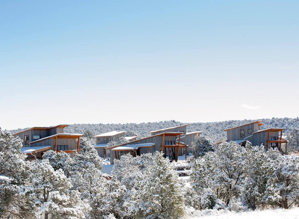 Beautiful winter morning at Royal Gorge Cabins