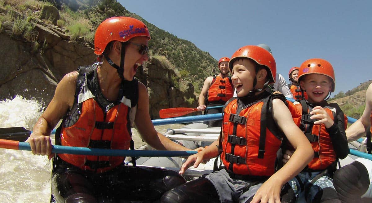 white water rafting with Echo Canyon River Expeditions
