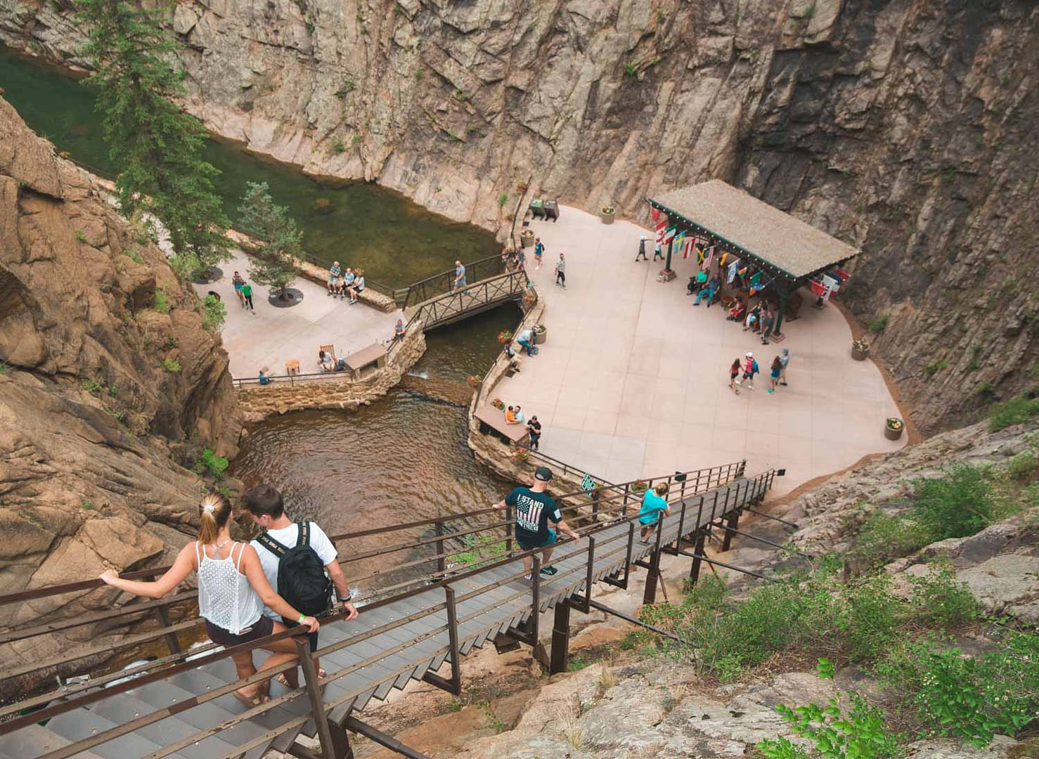 Staircases at Seven Falls