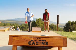 complimentary lawn games at Royal Gorge Cabins
