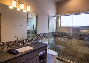 single king cabin spa style shower