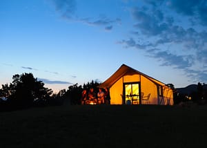 Double Queen Glamping Tents at Royal Gorge Cabins