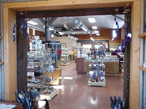 interior view of Gold Mine Rock Shop