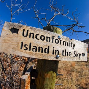 Island in the Sky sign post