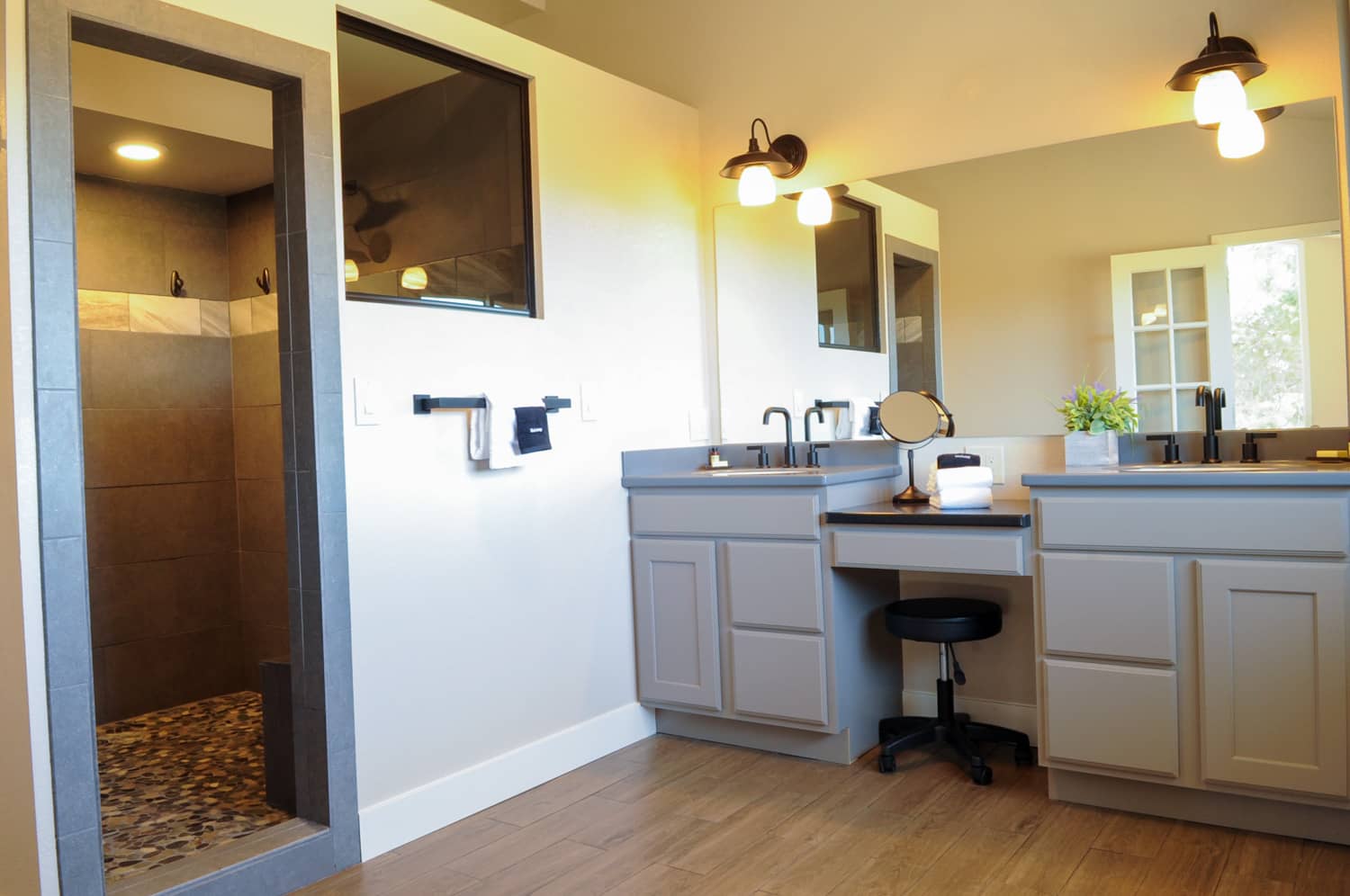 View of master bathroom in Pinon House