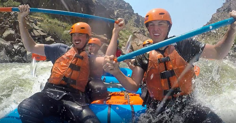 Paddlers take on Sledgehammer Rapid in the Royal Gorge