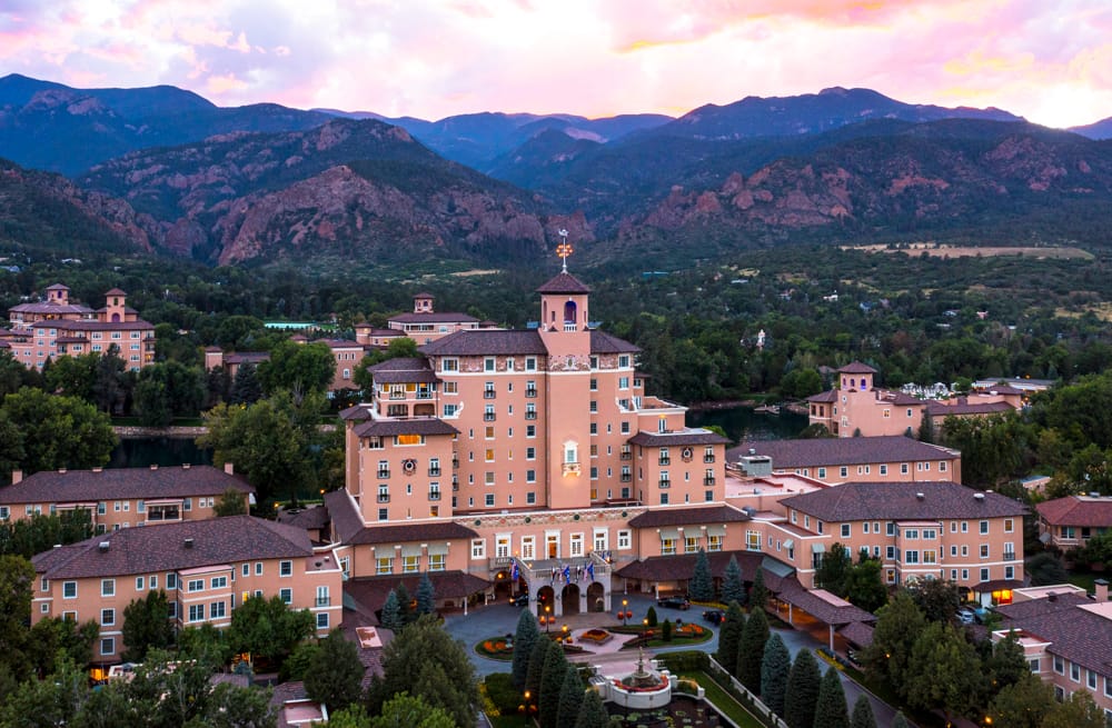 Aerial View of The Broadmoor and an Incredible Sunset