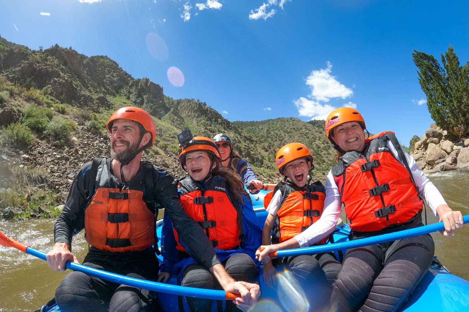 Check out the rapids in Echo Canyon’s Bighorn Sheep Canyon Route.