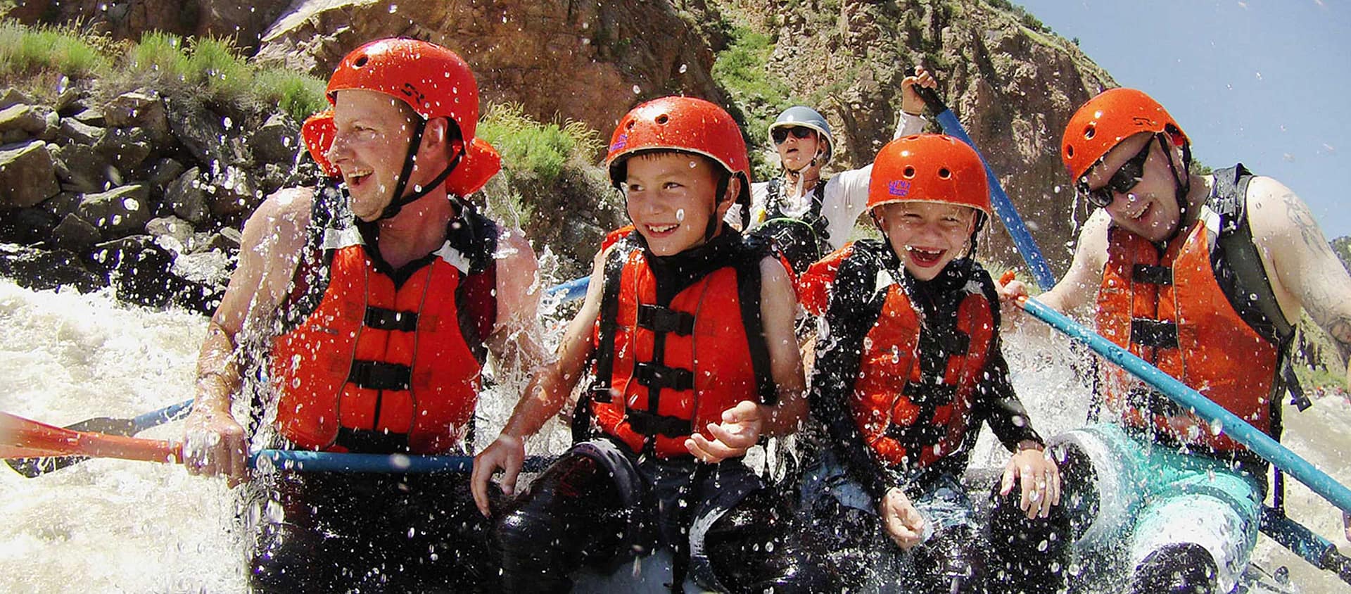 Kid-friendly whitewater rafting with Echo Canyon in Canon City.