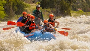 Scouts rafting the Arkansas River