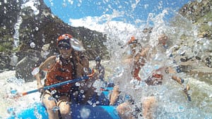Adventure white water rafting with Echo Canyon