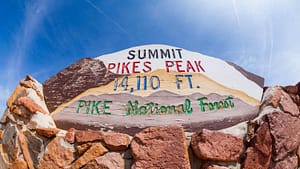 Summit of Pikes Peak in Colorado