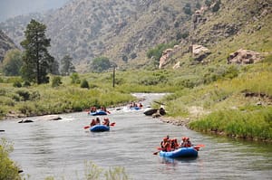 white water rafting with Echo Canyon