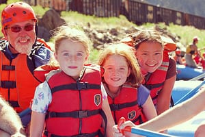 family rafting trips at Bighorn Sheep Canyon and Echo Canyon
