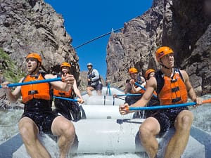 water flows in the royal gorge