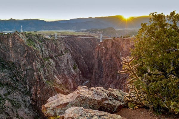 View of Royal Gorge from Canyon Rim Trail