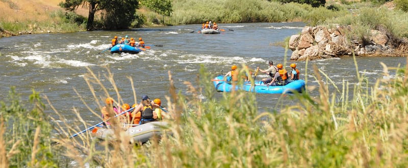Overnight whitewater rafting and camping trip at Echo Canyon.