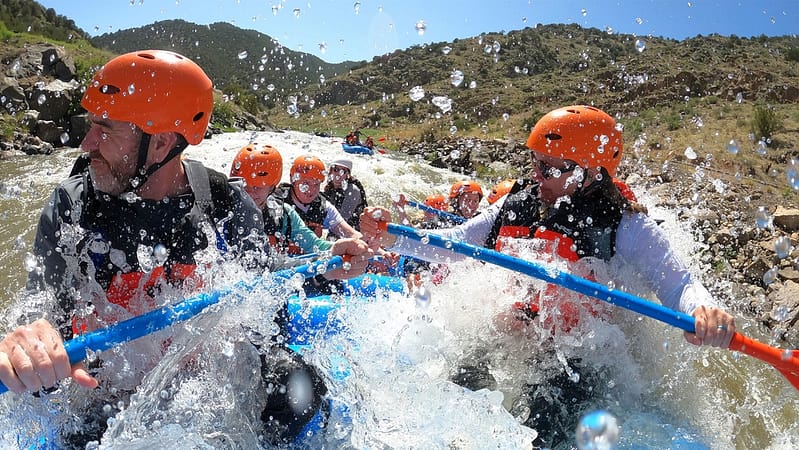White-water rafting adventure in Colorado Springs.