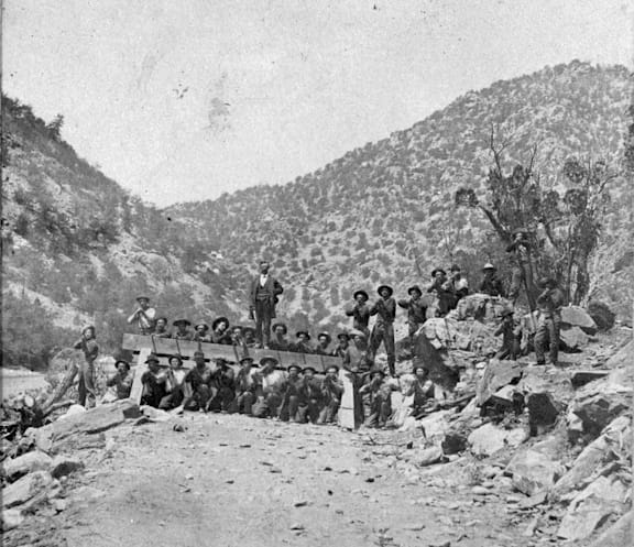 barricade used during Royal Gorge War