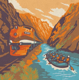 Raft & Rail | Royal Gorge Train and Rafting Package | Echo Canyon