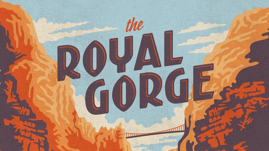 royal gorge bridge illustration