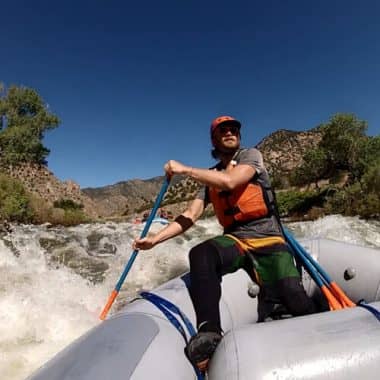 Guide Trainee navigating Five Points Rapid
