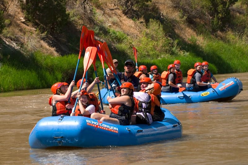 group white water rafting trips at Echo Canyon River Expeditions
