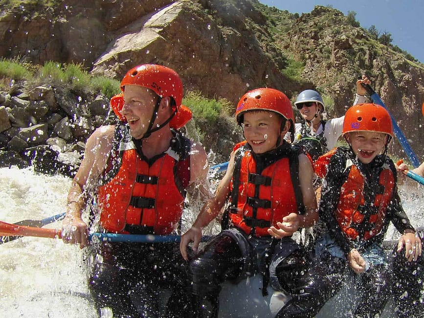 Rafting with kids in Colorado with Echo Canyon