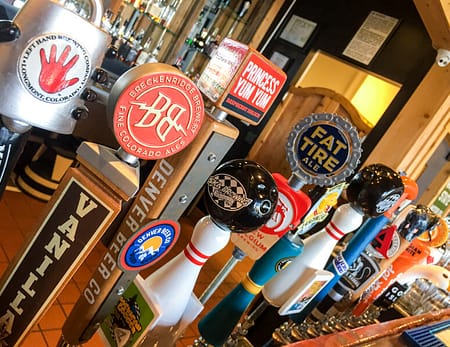 sixteen draft beers on tap at 8 Mile Bar & Grill