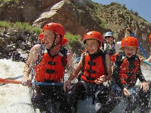white water rafting with echo canyon rafting