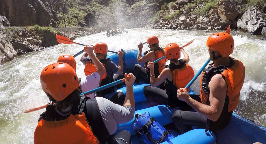 rafting the royal gorge with Echo Canyon