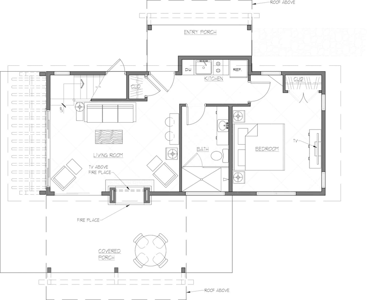 Floor plan first story - Double King
