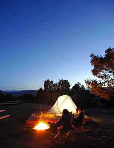 Camping under a starry Colorado sky