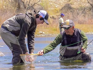 Guide fly fishing on the Arkansas River